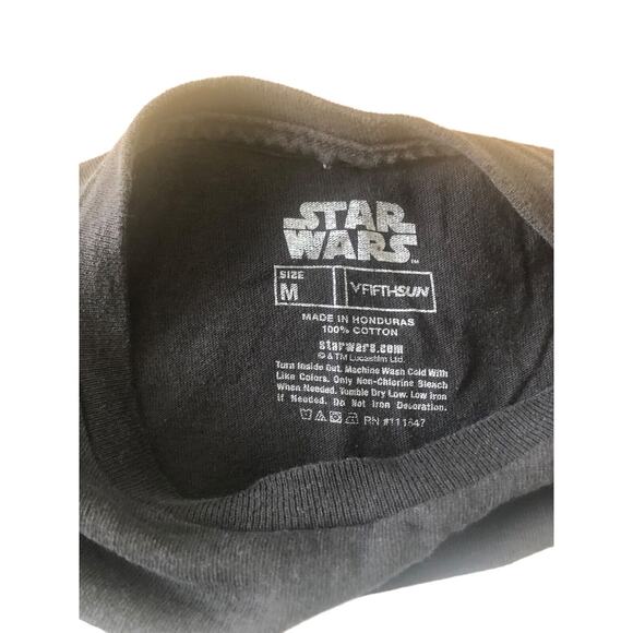 STAR WARS TIE FIGHTER DEATH STAR CHRISTMAS TREE‎ T-Shirt Black Size M - Picture 5 of 5